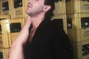 Incredibly hawt brunette whore copulates highly excited dude