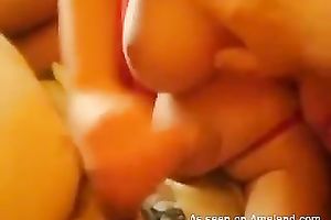 Busty chick sucks my jock and receives her face glazed with spunk