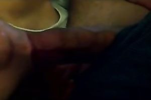 Playing with big red shaft of my boyfriend on our sex episode