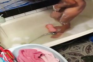 Just a cute Indian young sweetheart in the baths tub on hidden webcam