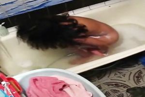 Just a cute Indian young sweetheart in the baths tub on hidden webcam