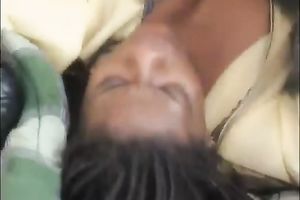 Sexually charged swarthy nymphos engage in a three-some