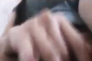 Brunette cutie fingers her love tunnel in homemade solo movie scene