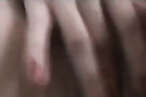 Brunette cutie fingers her love tunnel in homemade solo movie scene