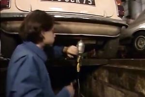 Filthy and lewd slut with valuable shape sucks the pecker