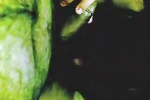 Juggy exotic harlot kneels in front of a fellow to engulf his prick