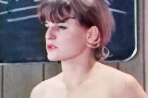 Horny brunette playgirl jerks and sucks dude's shlong after riding it