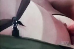 Horny brunette playgirl jerks and sucks dude's shlong after riding it