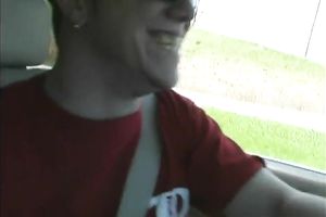 Sensual tattooed woman receives her pussy properly screwed in a car