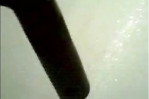 Homemade solo with me fisting my dark hole in the bath