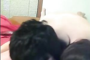 Saggy tittied brunette hair works on my schlong and takes a ride on it