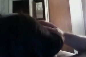 My bulky nerdy girlfriend in glasses is a oral-service queen