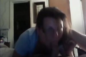 My bulky nerdy girlfriend in glasses is a oral-service queen