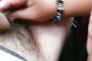 Filming large natural boobies of a older hooker on web camera