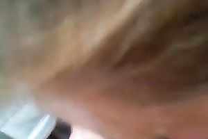 Filming large natural boobies of a older hooker on web camera