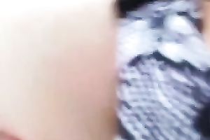 Filming large natural boobies of a older hooker on web camera