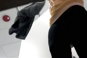 Amateur juvenile brunette hair white cheating wife in the dressing room