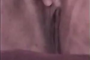 Playful big beautiful woman white older horny white wife fondling and teasing her stinky fur pie