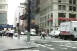 Following a woman with gorgeous arse in the street