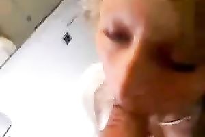 I got astonishing oral-stimulation from a breasty blond in the teach