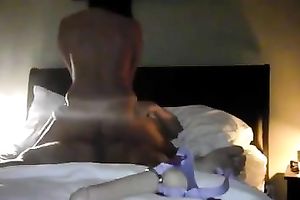 My hot dark brown British white women rides her ally on hidden web camera