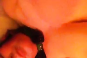 I place my fingers on my vagina and just move 'em up and down