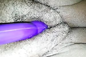 Old and unsightly curly dark vagina of my aged ebon white bitch