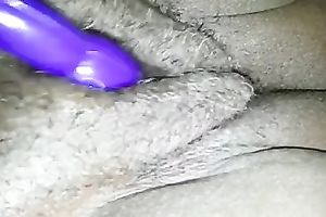 Old and unsightly curly dark vagina of my aged ebon white bitch