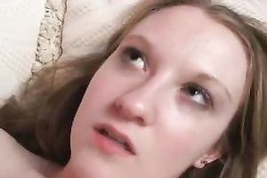 My cute GF fingers her love tunnel previous to rubbing it with a sex toy