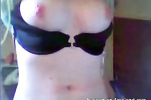 Tempting dilettante playgirl flashes her marangos and bald cookie on livecam
