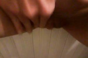 Close up solo video with me fingering my hairless slit