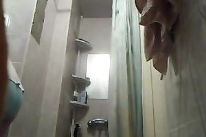 Hidden camera video with my ex GF doing her stuff in the shower