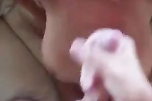 My well-endowed white wife lets me cum on her tits in POV episode