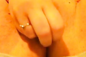 Close up solo movie scene with me stuffing my pussy with markers