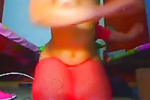 Perfectly oiled up round wazoo demonstrated on livecam