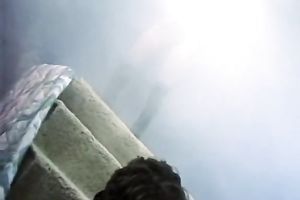 Bootylicious and ribald blondie undresses for her guy