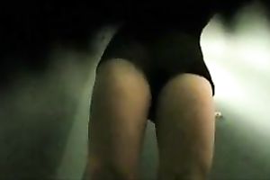 Hot aged wife with large boobies changing raiment in the poolcabin