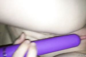 Big boobed aged cum receives cummed on fur pie