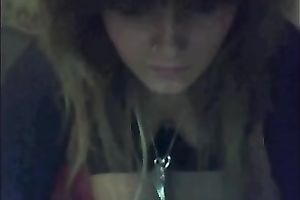 Young whore stretches her constricted and all moist slit and butt