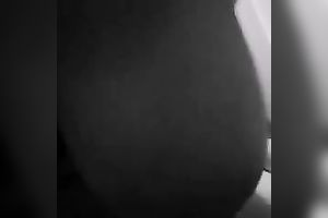 My big-breasted girlfriend sucks and rides my prick indoors