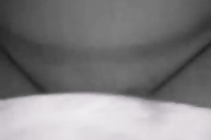 My big-breasted girlfriend sucks and rides my prick indoors