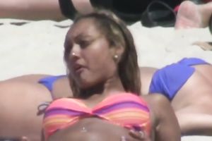 This bootyful Latina hoe with large meatballs has no idea I am spying on her