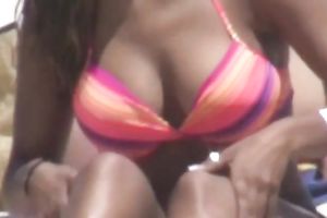 This bootyful Latina hoe with large meatballs has no idea I am spying on her