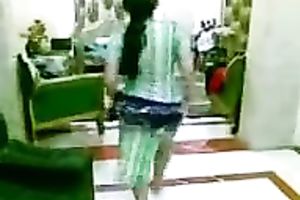 My hawt Indian brunette sweetheart shaking and wiggling her a-hole