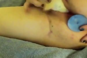 Awesome double penetration ecstasy with large dildos