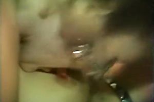 One hairy and slender fellow is fucking 2 slutty harlots