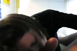 POV sex tape with my bride working on my hard dick