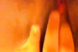 Close up solo scene with me tickling my throbbing twat