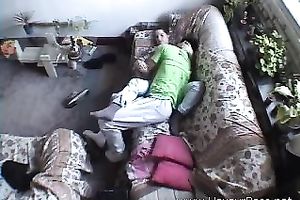 Hidden web camera scene with me and my coed getting wicked on a daybed