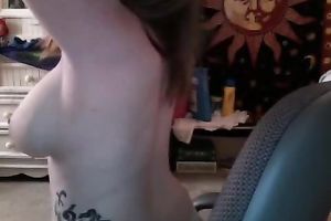 Ideal pale-skinned playgirl shows off her delectable mambos